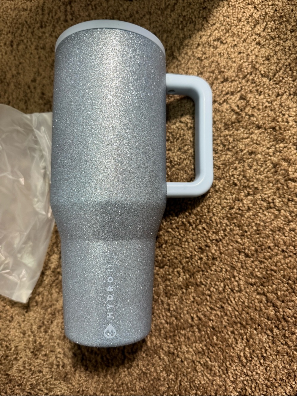 NWT HydroJug 32oz Ice Birthday Glitter Traveler